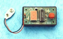Single LED Dice Kit with 16C54 PIC UC